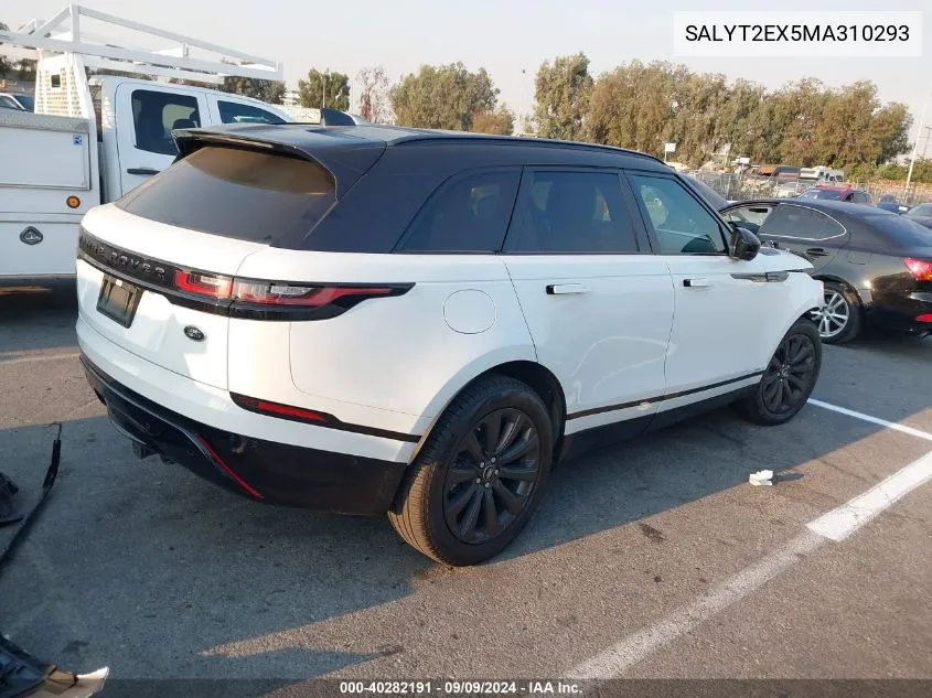 SALYT2EX5MA310293 2021 Land Rover Range Rover Velar P250 R-Dynamic S