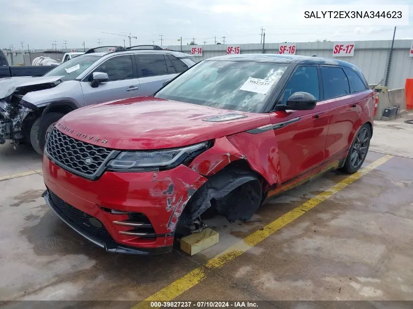 SALYT2EX3NA344623 2022 Land Rover Range Rover Velar P250 R-Dynamic S