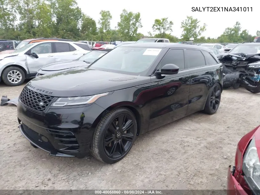 2022 Land Rover Range Rover Velar P250 R-Dynamic S VIN: SALYT2EX1NA341011 Lot: 40058860