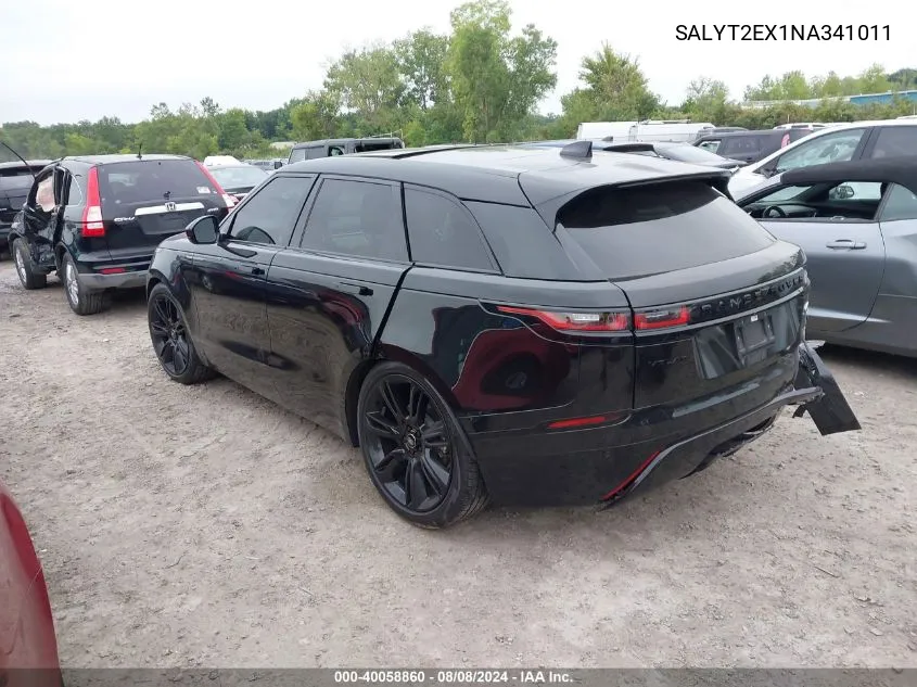 2022 Land Rover Range Rover Velar P250 R-Dynamic S VIN: SALYT2EX1NA341011 Lot: 40058860