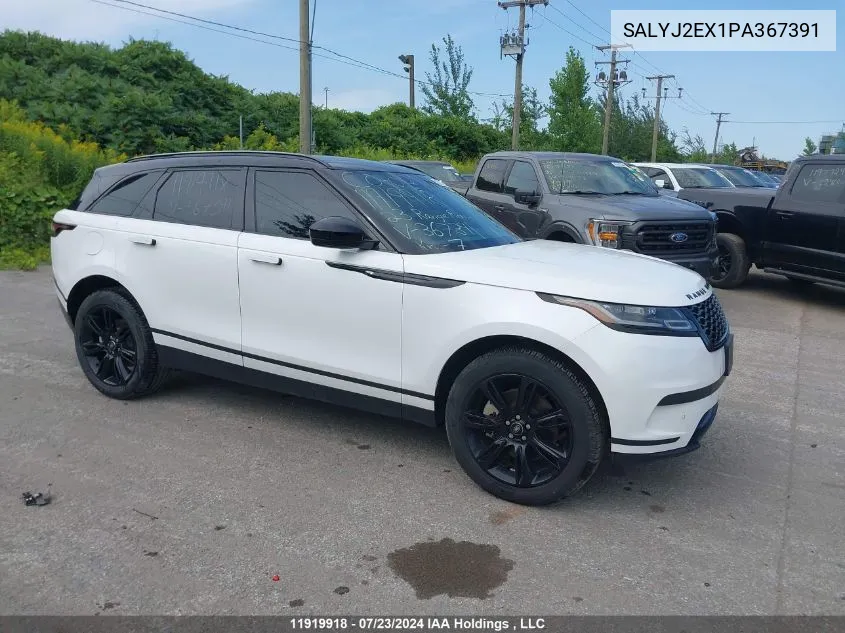 2023 Land Rover Range Rover Velar VIN: SALYJ2EX1PA367391 Lot: 11919918