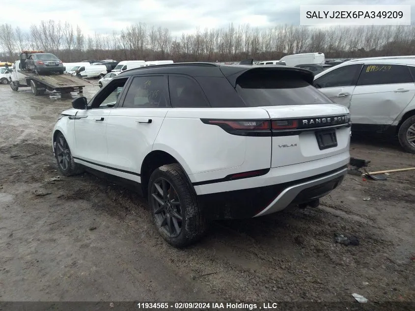 SALYJ2EX6PA349209 2023 Land Rover Range Rover Velar