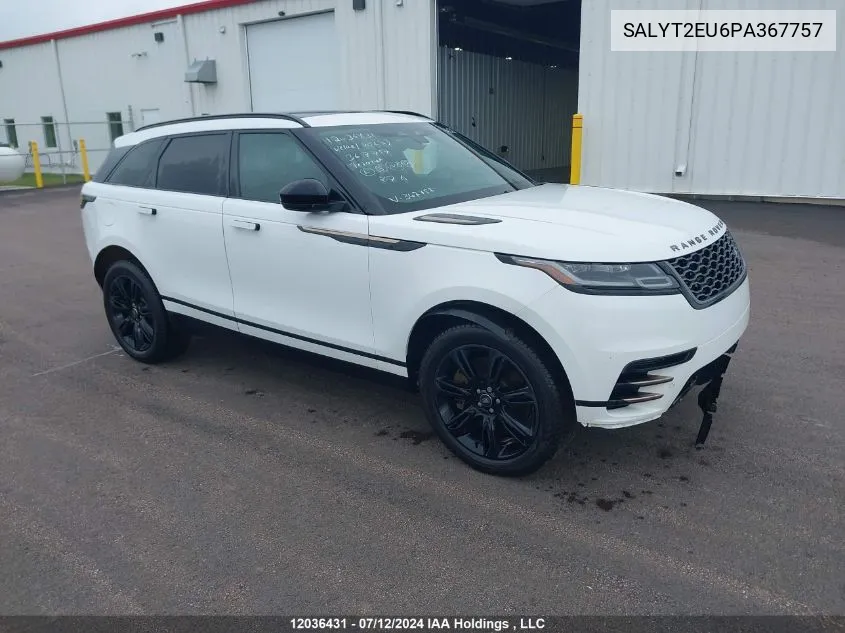 2023 Land Rover Range Rover Velar R-Dynamic S VIN: SALYT2EU6PA367757 Lot: 12036431