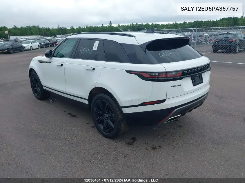 SALYT2EU6PA367757 2023 Land Rover Range Rover Velar R-Dynamic S