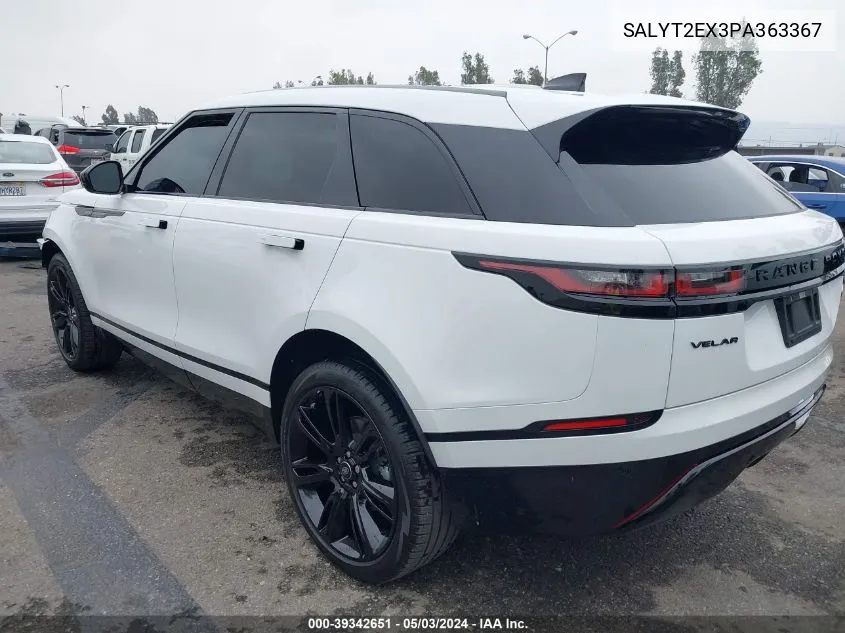 2023 Land Rover Range Rover Velar P250 R-Dynamic S VIN: SALYT2EX3PA363367 Lot: 39342651