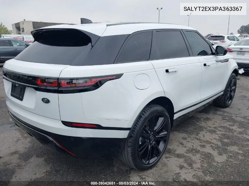 2023 Land Rover Range Rover Velar P250 R-Dynamic S VIN: SALYT2EX3PA363367 Lot: 39342651