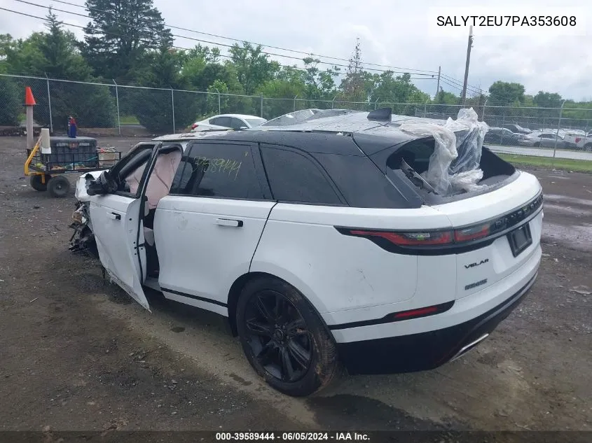 2023 Land Rover Range Rover Velar P340 R-Dynamic S Mhev VIN: SALYT2EU7PA353608 Lot: 39589444