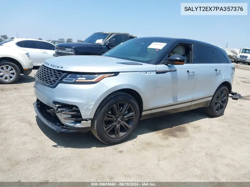 2023 Land Rover Range Rover Velar P250 R-Dynamic S VIN: SALYT2EX7PA357376 Lot: 39685660