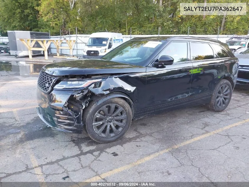 2023 Land Rover Range Rover Velar P340 R-Dynamic S Mhev VIN: SALYT2EU7PA362647 Lot: 40270532