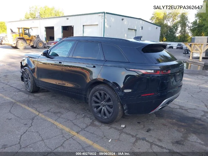 2023 Land Rover Range Rover Velar P340 R-Dynamic S Mhev VIN: SALYT2EU7PA362647 Lot: 40270532