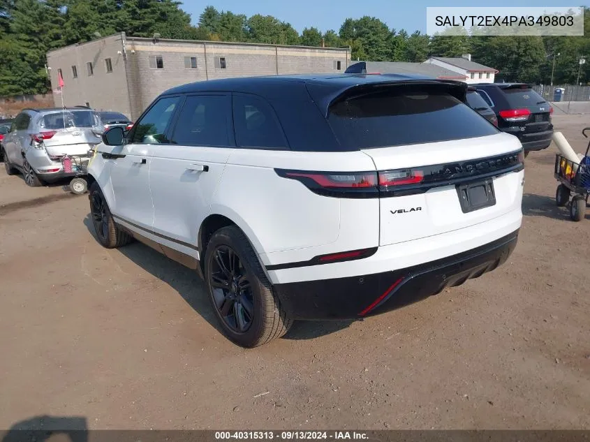 2023 Land Rover Range Rover Velar P250 R-Dynamic S VIN: SALYT2EX4PA349803 Lot: 40315313