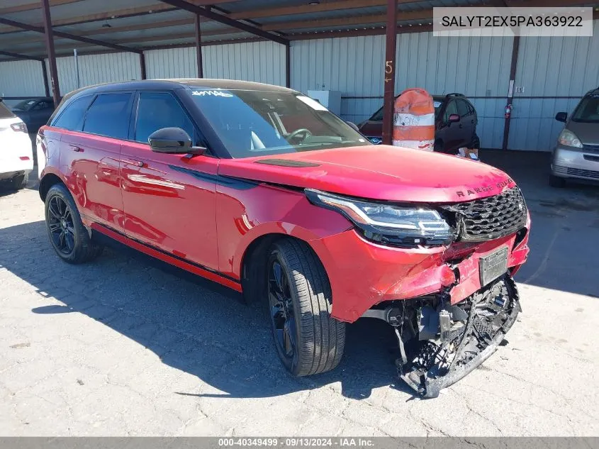 2023 Land Rover Range Rover Velar P250 R-Dynamic S VIN: SALYT2EX5PA363922 Lot: 40349499