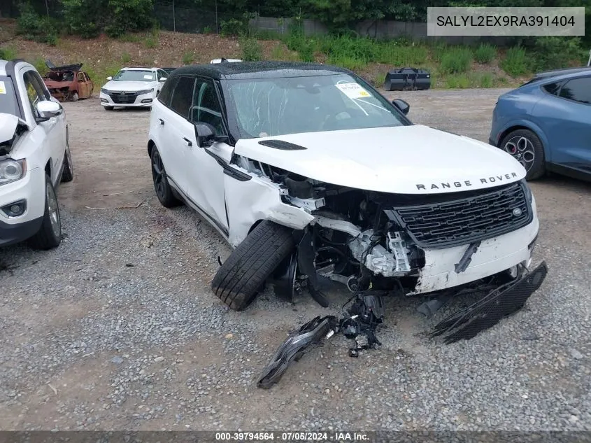 2024 Land Rover Range Rover Velar P250 Dynamic Se VIN: SALYL2EX9RA391404 Lot: 39794564