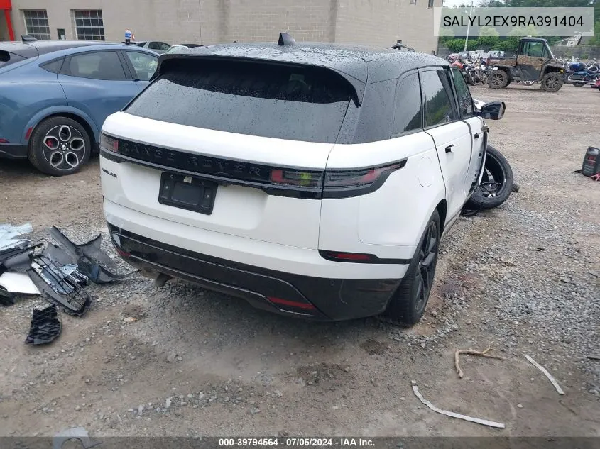 2024 Land Rover Range Rover Velar P250 Dynamic Se VIN: SALYL2EX9RA391404 Lot: 39794564