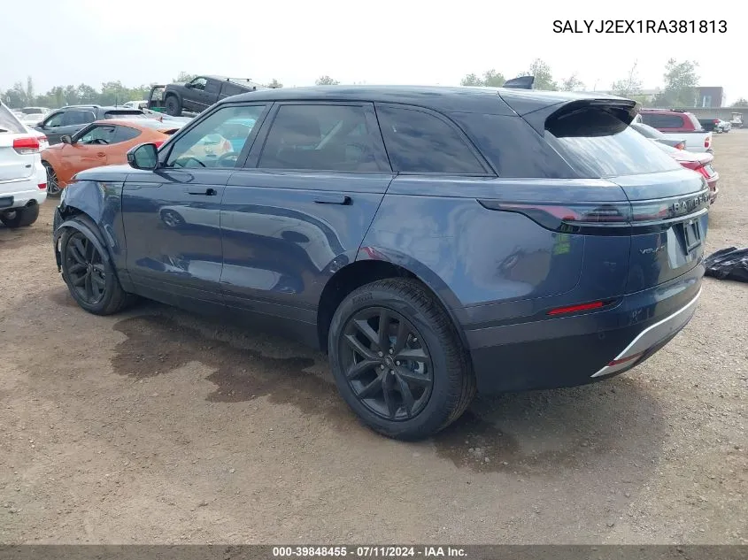 SALYJ2EX1RA381813 2024 Land Rover Range Rover Velar P250 S