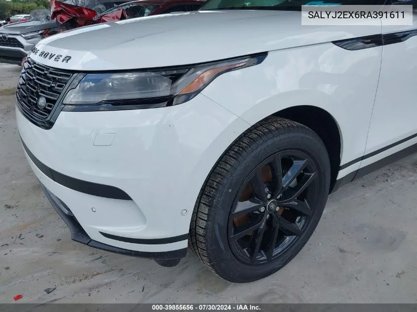 2024 Land Rover Range Rover Velar P250 S VIN: SALYJ2EX6RA391611 Lot: 39855656