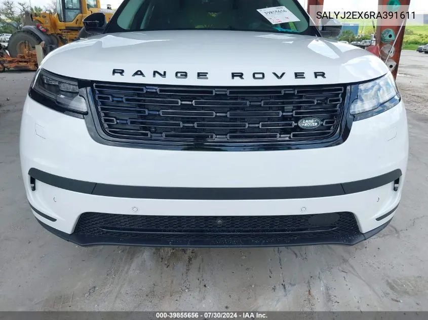 2024 Land Rover Range Rover Velar P250 S VIN: SALYJ2EX6RA391611 Lot: 39855656