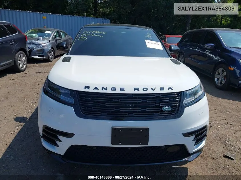 SALYL2EX1RA384303 2024 Land Rover Range Rover Velar P250 Dynamic Se