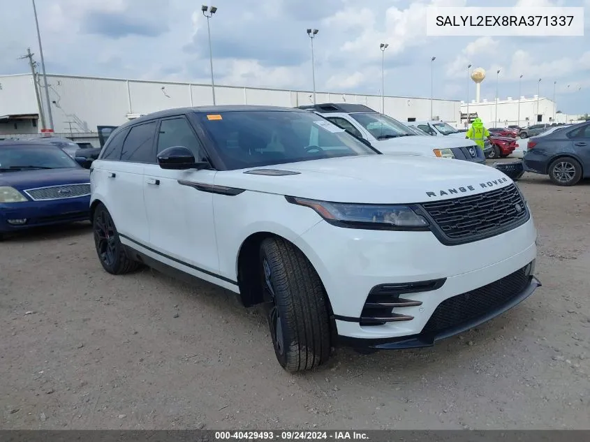 2024 Land Rover Range Rover Velar P250 Dynamic Se VIN: SALYL2EX8RA371337 Lot: 40429493