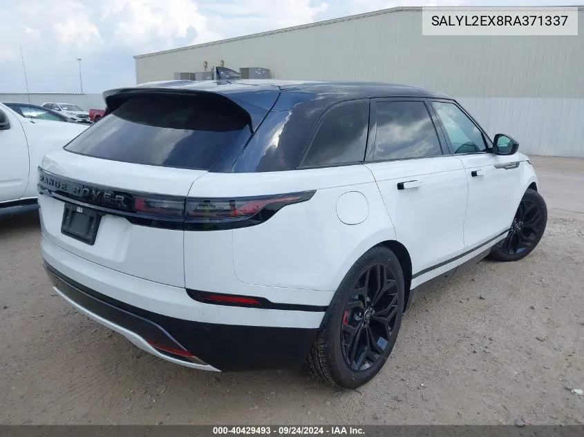 SALYL2EX8RA371337 2024 Land Rover Range Rover Velar P250 Dynamic Se