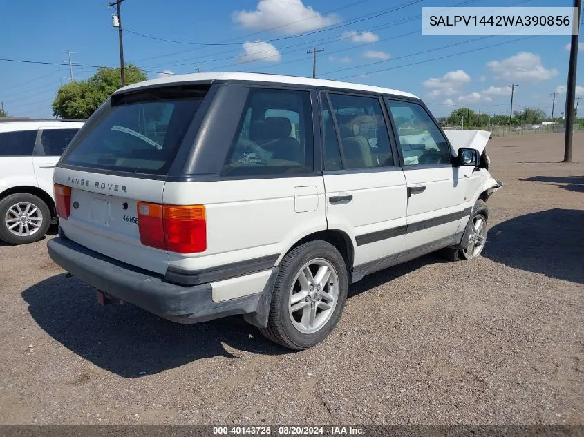 1998 Land Rover Range Rover Hse VIN: SALPV1442WA390856 Lot: 40143725