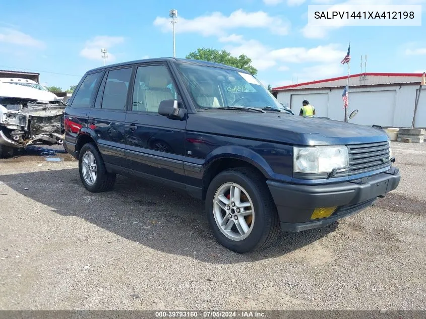 1999 Land Rover Range Rover 4.6 Hse VIN: SALPV1441XA412198 Lot: 39793160