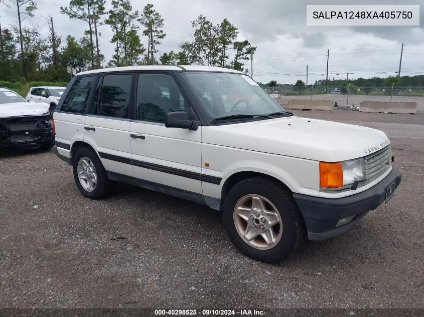 1999 Land Rover Range Rover 4.0 S Long Wheelbase VIN: SALPA1248XA405750 Lot: 40298525