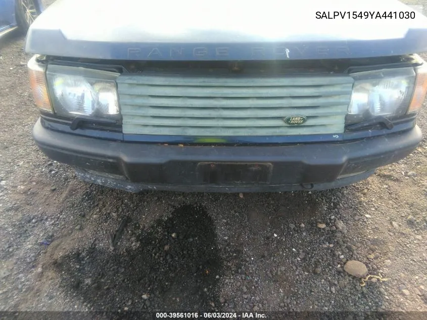 SALPV1549YA441030 2000 Land Rover Range Rover 4.0 Se