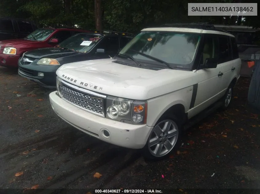 SALME11403A138462 2003 Land Rover Range Rover Hse