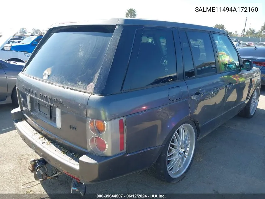 SALME11494A172160 2004 Land Rover Range Rover Hse