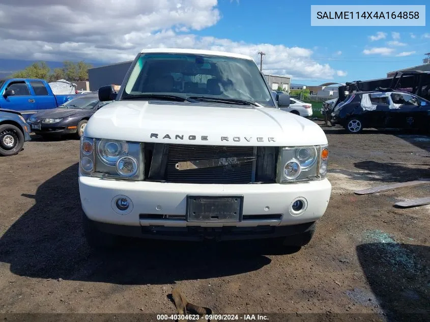 2004 Land Rover Range Rover Hse VIN: SALME114X4A164858 Lot: 40304623