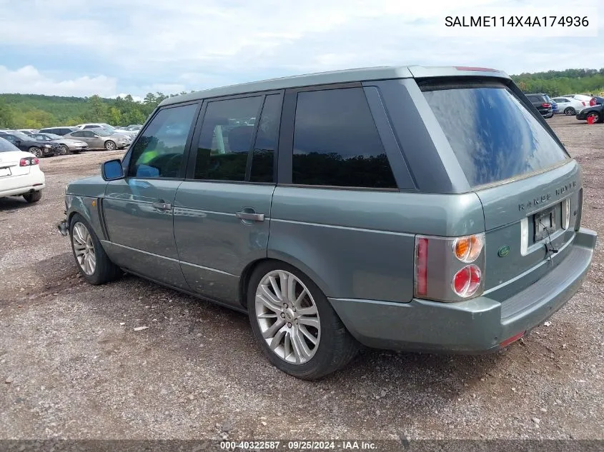 SALME114X4A174936 2004 Land Rover Range Rover Hse