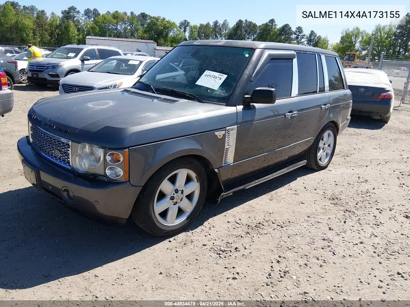 SALME114X4A173155 2004 Land Rover Range Rover Hse