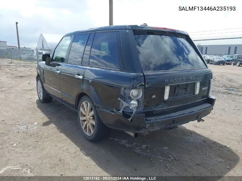 SALMF13446A235193 2006 Land Rover Range Rover