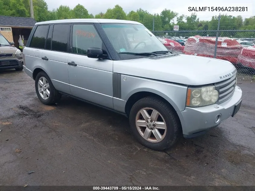 SALMF15496A238281 2006 Land Rover Range Rover Hse