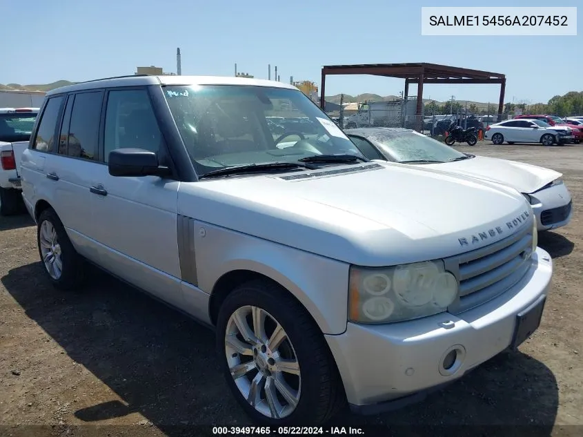 SALME15456A207452 2006 Land Rover Range Rover Hse