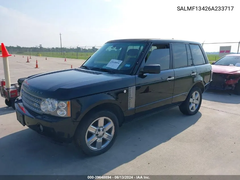 2006 Land Rover Range Rover Supercharged VIN: SALMF13426A233717 Lot: 39648894