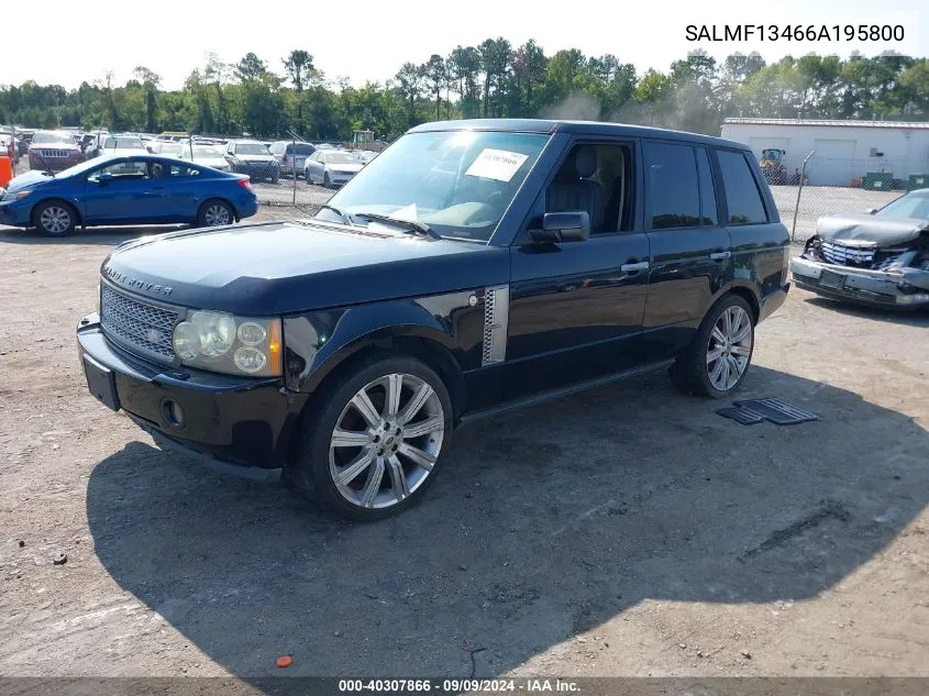 SALMF13466A195800 2006 Land Rover Range Rover Supercharged