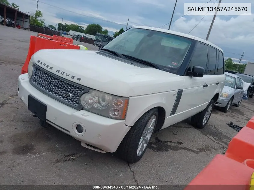 SALMF13457A245670 2007 Land Rover Range Rover Supercharged