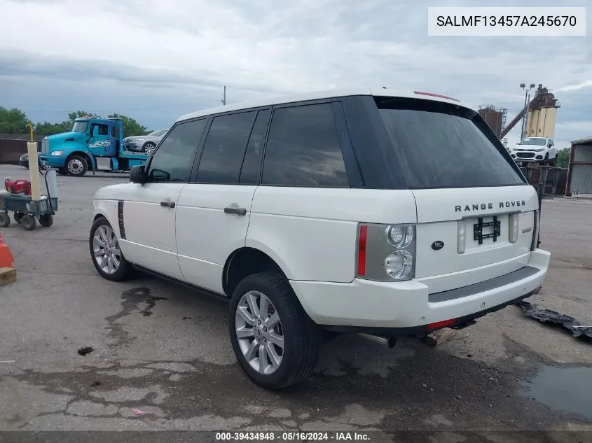 SALMF13457A245670 2007 Land Rover Range Rover Supercharged