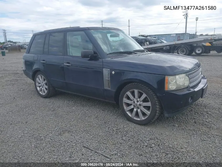 2007 Land Rover Range Rover Supercharged VIN: SALMF13477A261580 Lot: 39520176