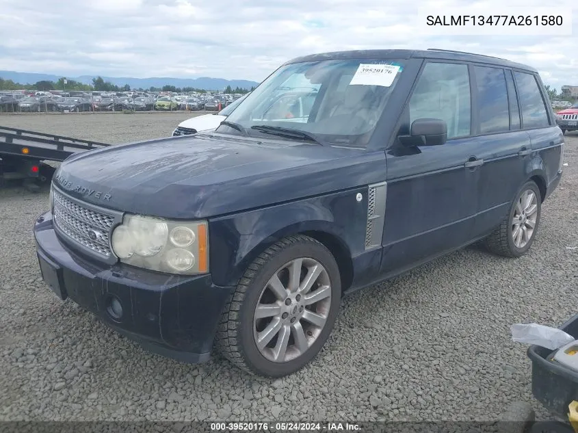 SALMF13477A261580 2007 Land Rover Range Rover Supercharged