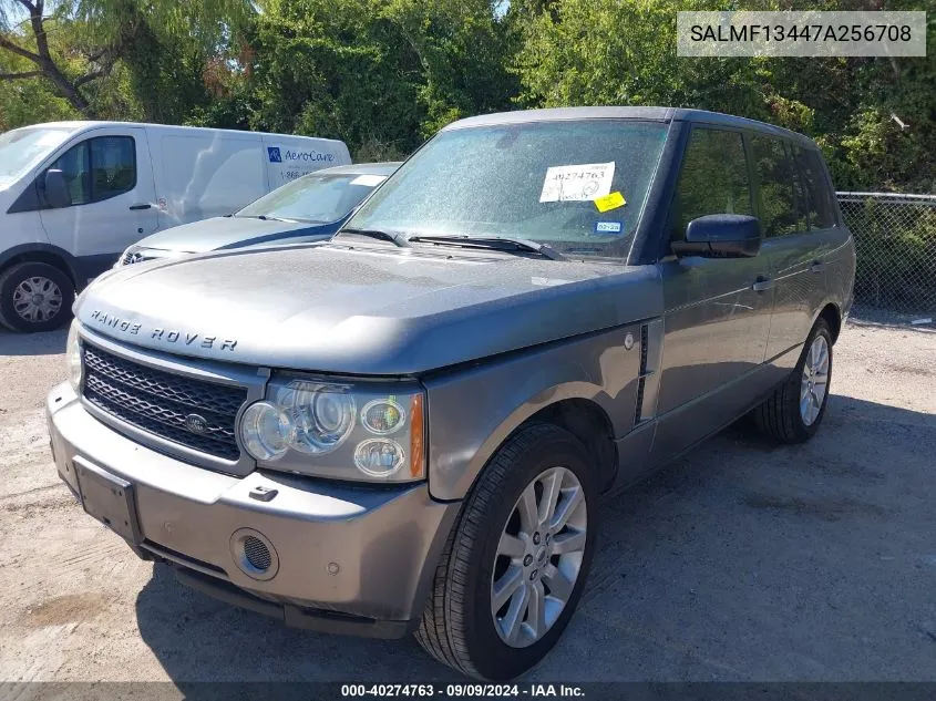 2007 Land Rover Range Rover Supercharged VIN: SALMF13447A256708 Lot: 40274763