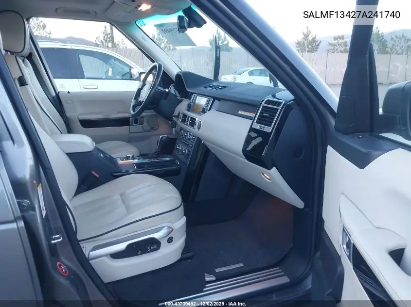 SALMF13427A241740 2007 Land Rover Range Rover Supercharged