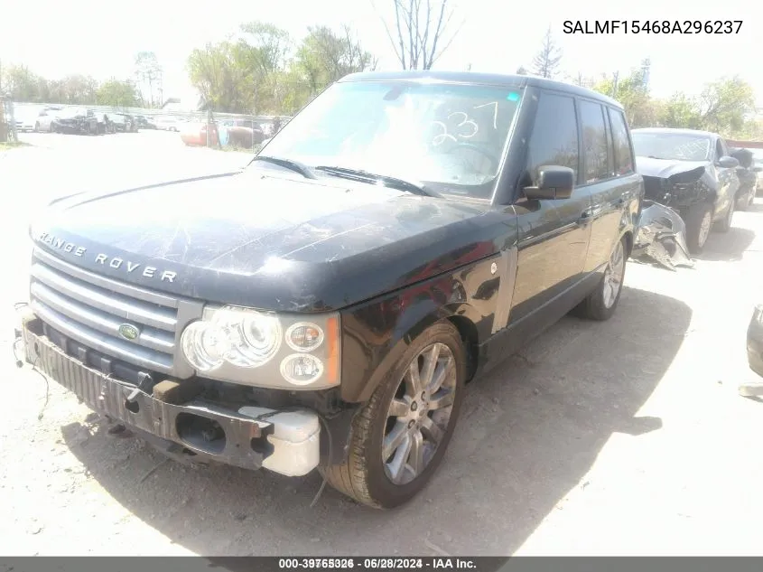 SALMF15468A296237 2008 Land Rover Range Rover Hse