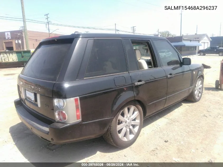 SALMF15468A296237 2008 Land Rover Range Rover Hse