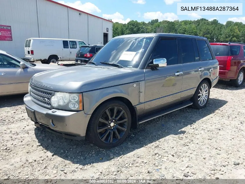 SALMF13488A287364 2008 Land Rover Range Rover Supercharged