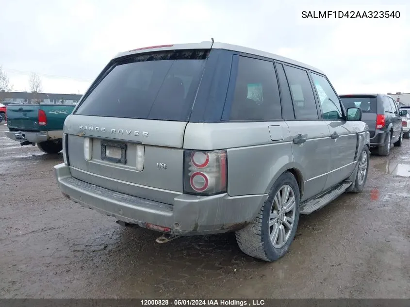 SALMF1D42AA323540 2010 Land Rover Range Rover