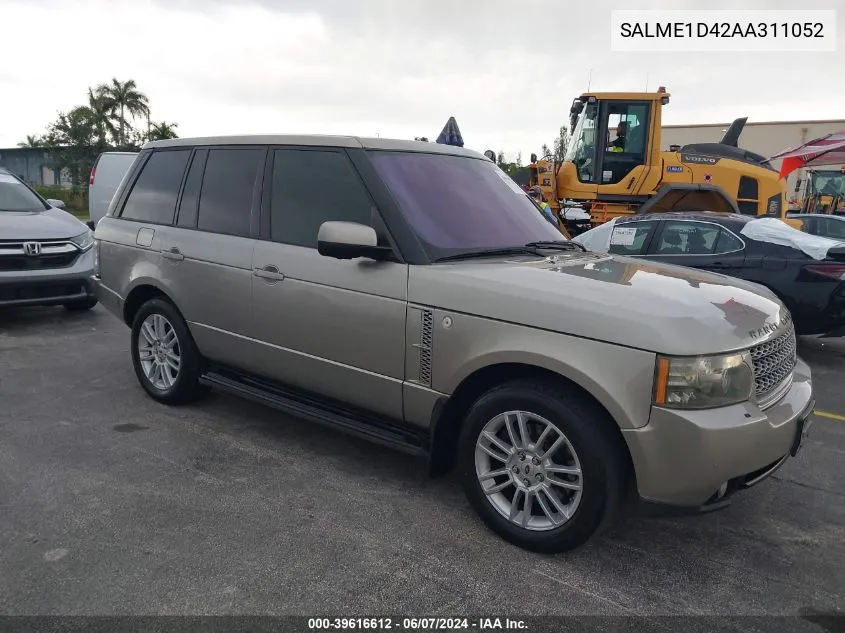 2010 Land Rover Range Rover Hse VIN: SALME1D42AA311052 Lot: 39616612