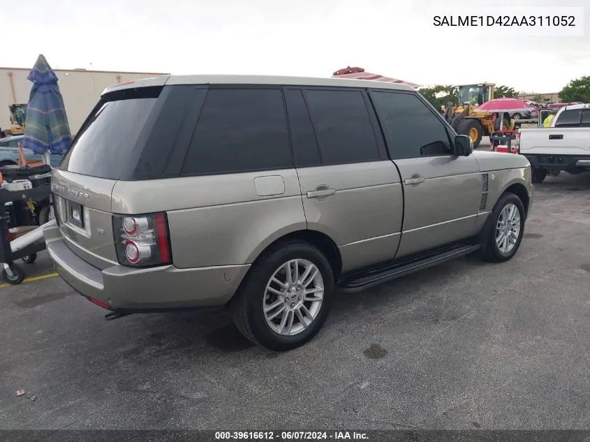 SALME1D42AA311052 2010 Land Rover Range Rover Hse